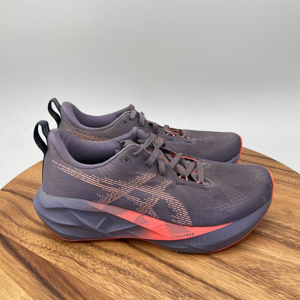 Asics Novablast 5 Shoes Womens Size 7.5 Purple Running Comfort Walking Sneakers
